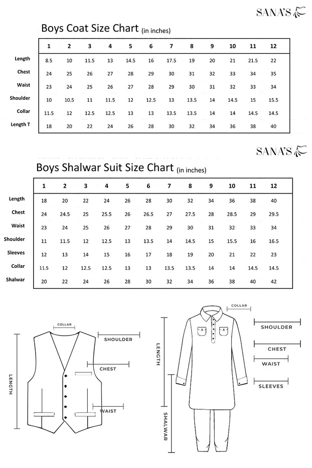 Printed Waist Coat Suit | BFC16 | B523 - SANA'S