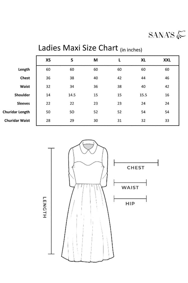 Lorex Embroidered Lychee Silk Long Maxi | SHENDI | M202217