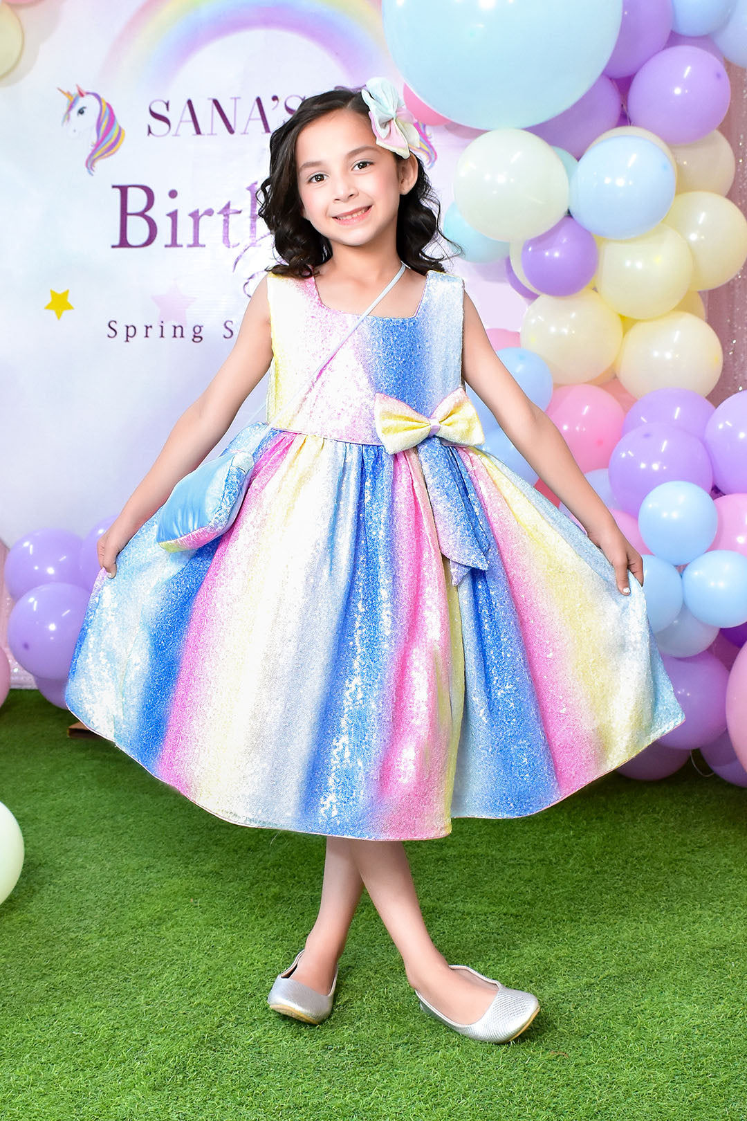 Matt Sequins Multi Color Frock | BIRTHDAY BASH | F2303