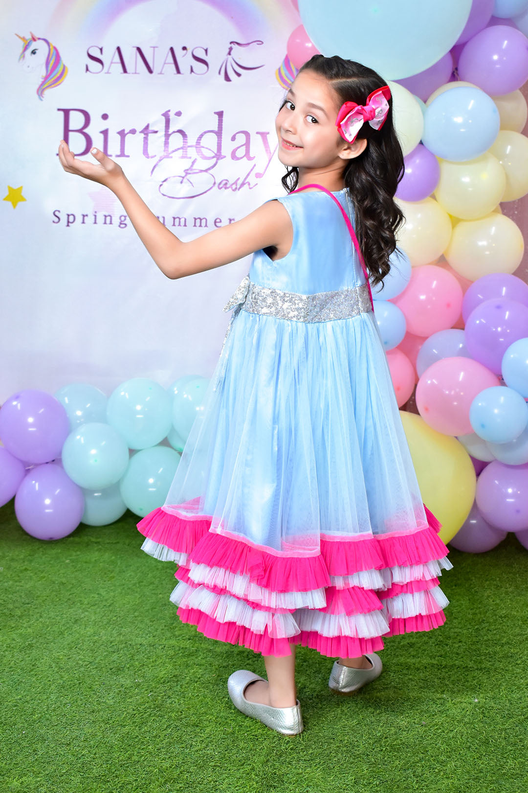 Multi Layers Net Frock | BIRTHDAY BASH | F2304