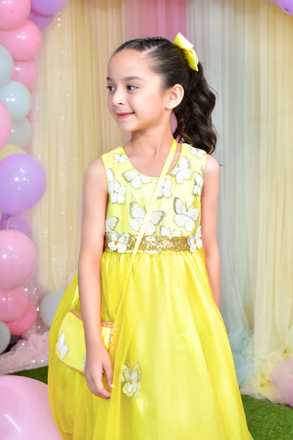 Butterfly Glitter Net Frock | BIRHTDAY BASH | F2313