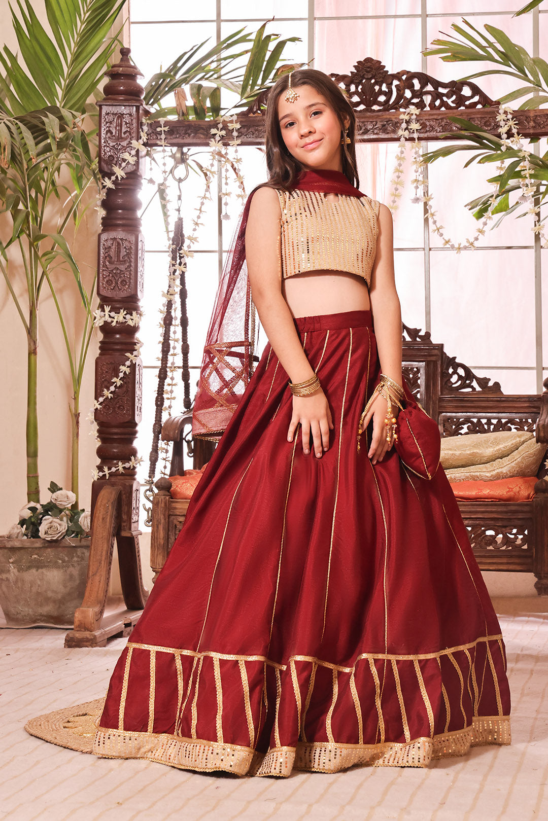 Moonlight & Raw Silk Lehenga Choli | L3200