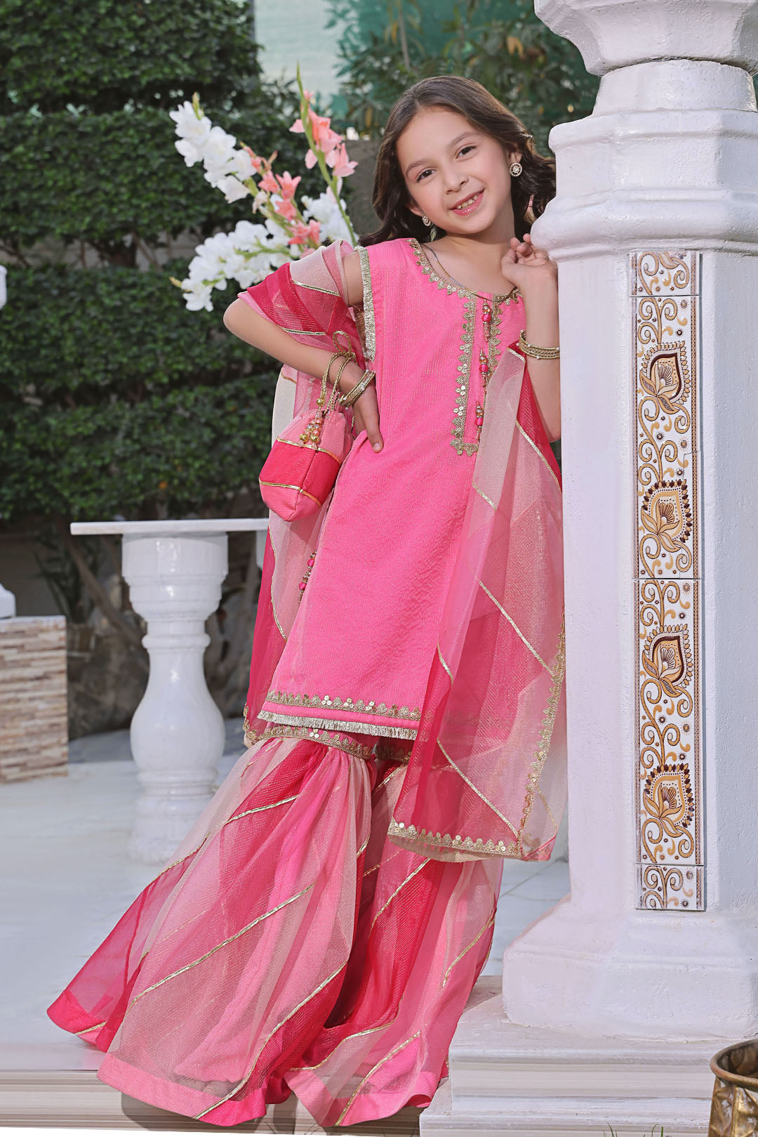 Zari Organza Gharara Suit | New Arrivals | G3225