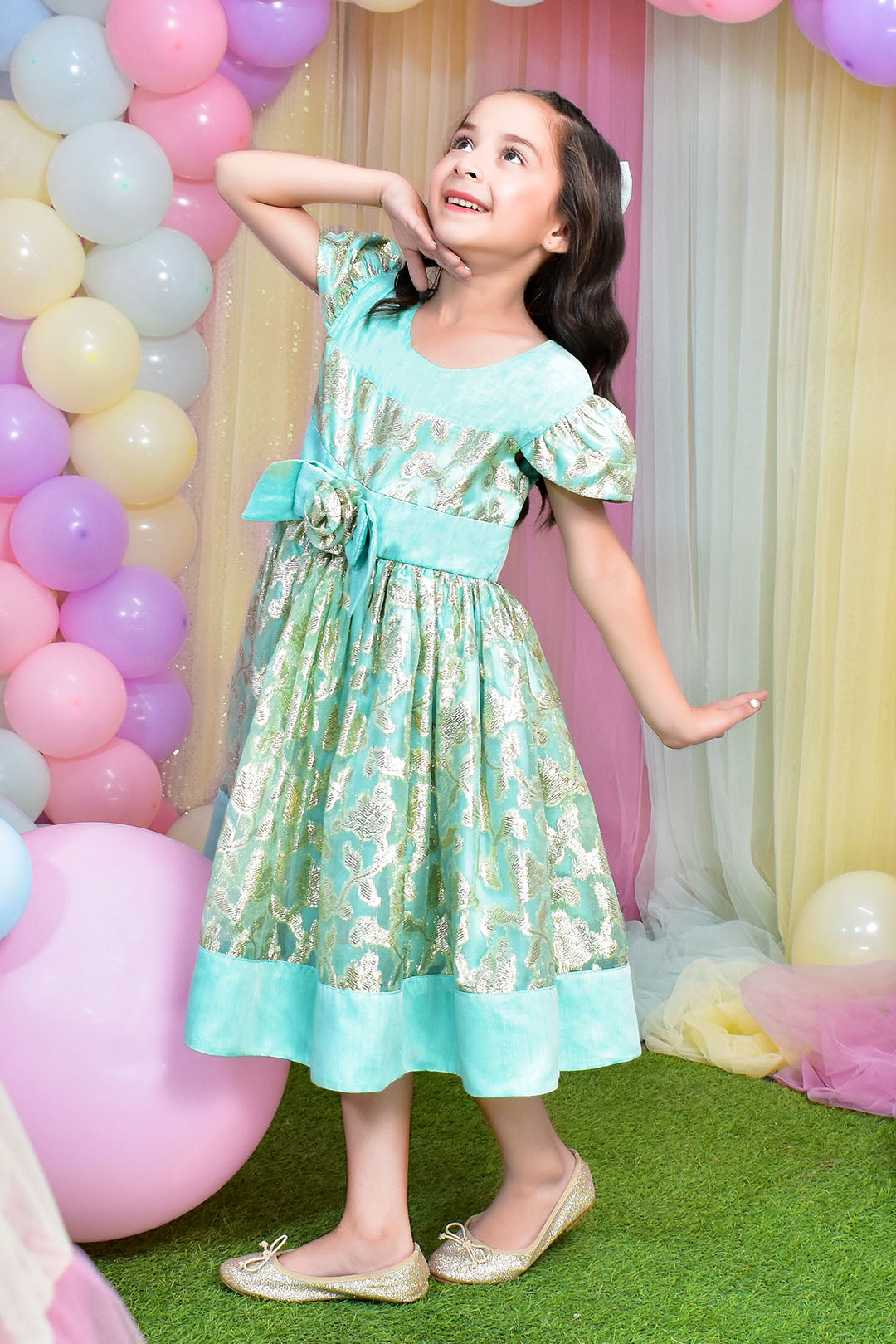 Cotton Lorex Fancy Frock | BIRTHDAY BASH | F2342