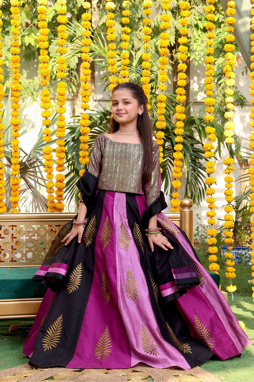 Moonlight & Raw Silk Lehenga Choli | SHENDI | L3135