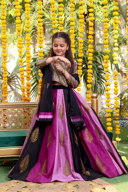 Moonlight & Raw Silk Lehenga Choli | SHENDI | L3135