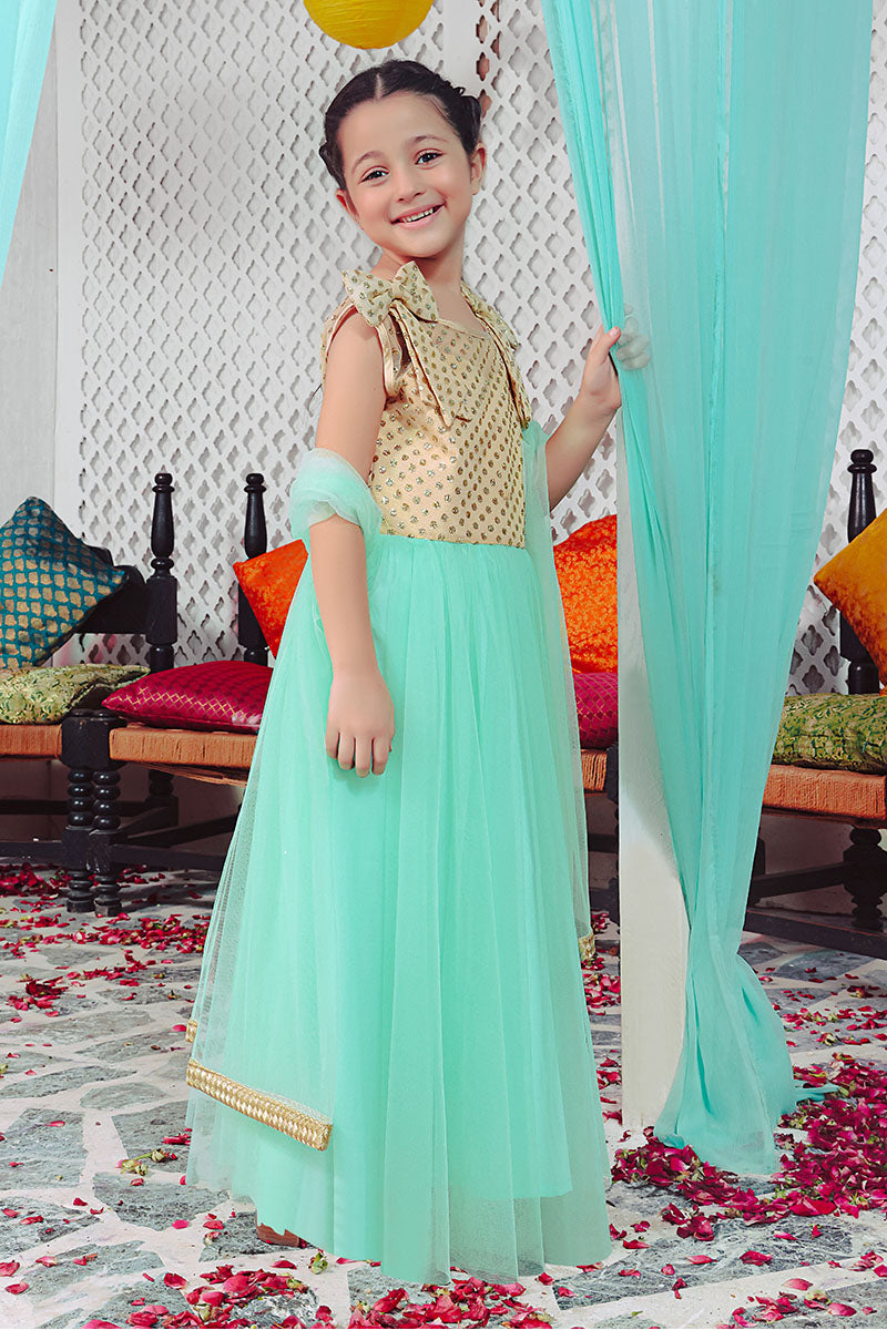 Sequins & Net Long Maxi | SHENDI | M3183