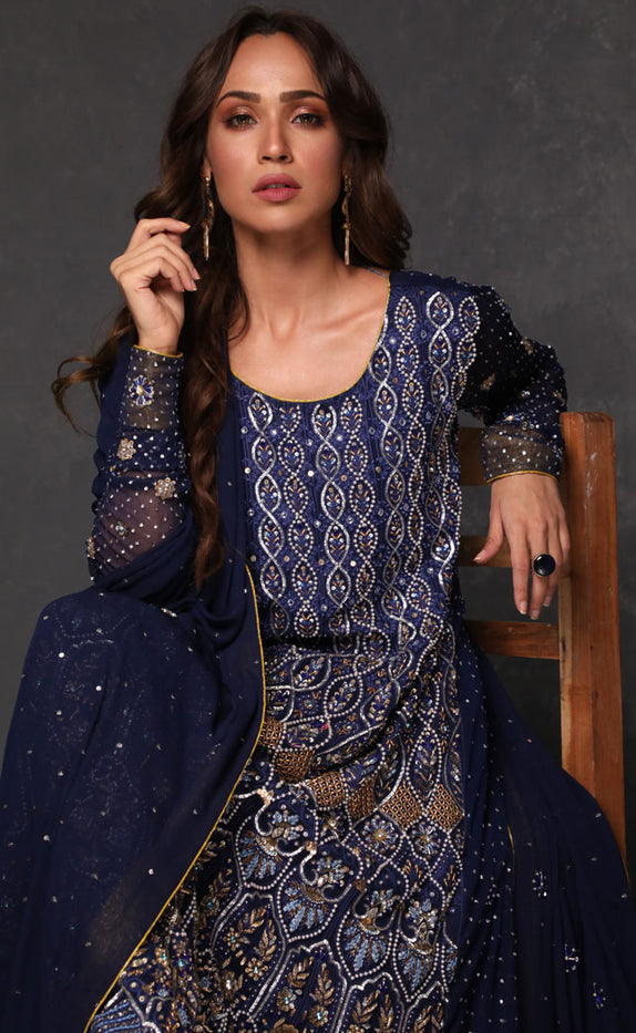 Aari Embroidered Chiffon Luxury 3pc Suit | SHAHIZAIB | S201918