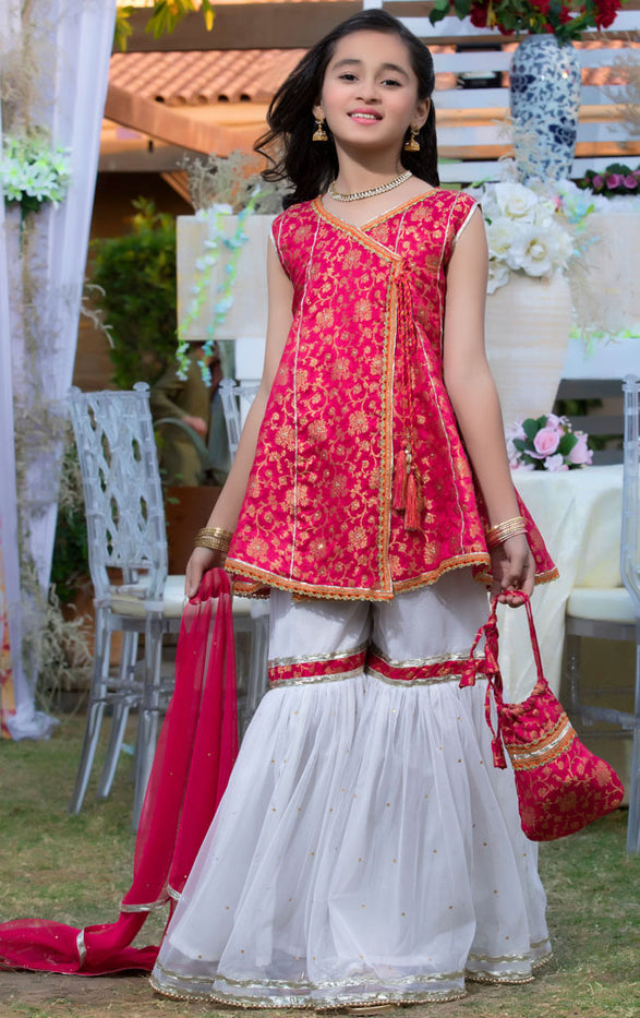 Banarsi Angarkha Style Net Gharara Suit | WC1718 | NG1324