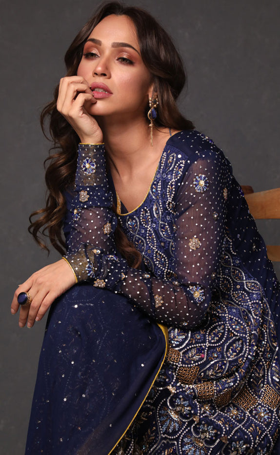 Aari Embroidered Chiffon Luxury 3pc Suit | SHAHIZAIB | S201918
