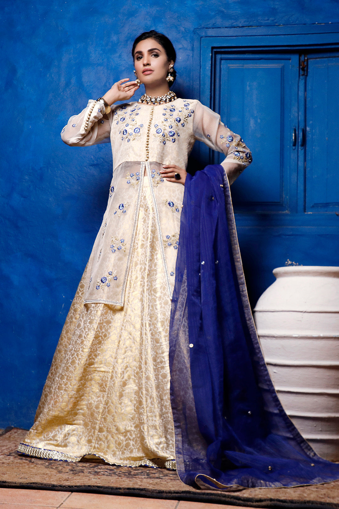 Handwork Embroidered Banarsi Lehenga | SIRA | L202052