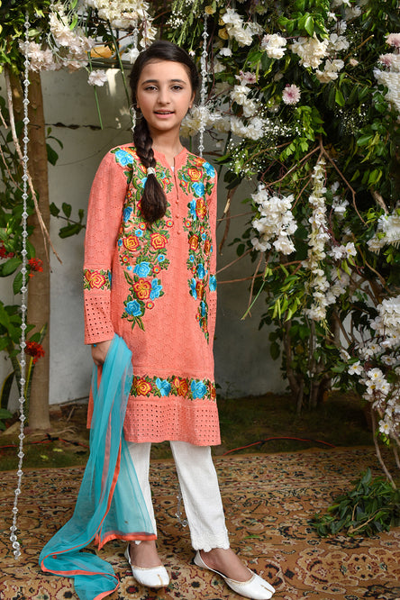Embroidered Ethnic 3pc Suit | GFC16 | S302 - SANA'S
