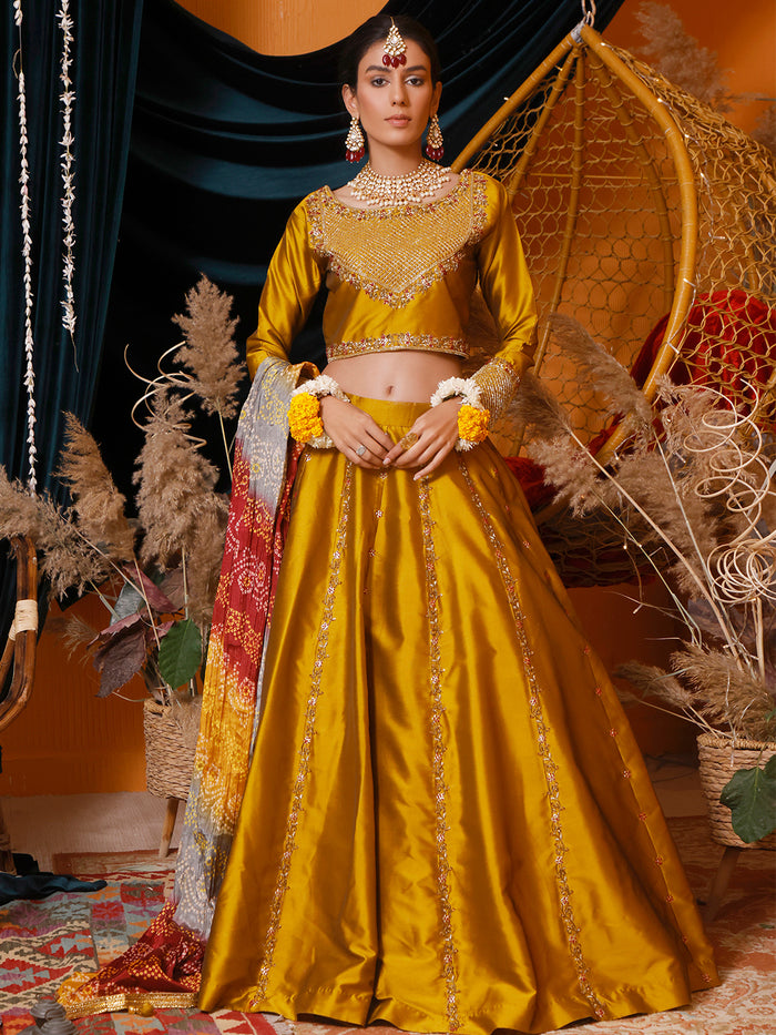 Pure Banarasi Silk Lehenga – FashionVibes