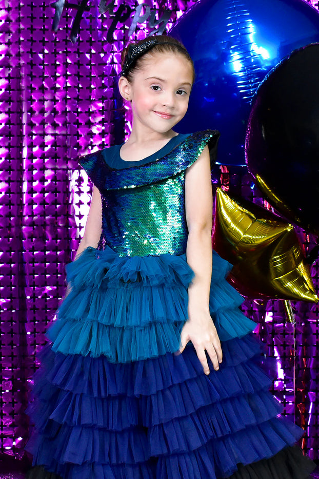 Peacock sales colored dress