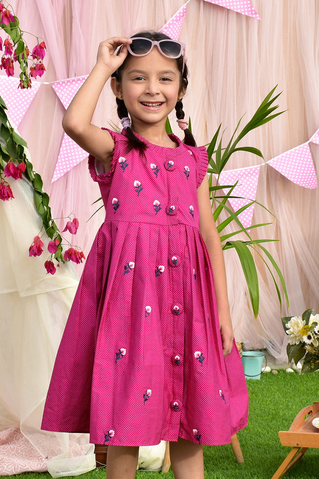 Cotton Back half open Frocks for girls 3 to 4 years old  Pareo Boutique