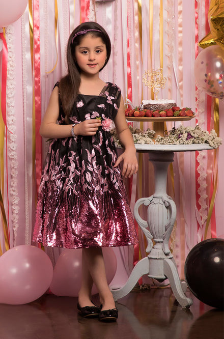 Self Embroidered Sequins Frock | BIRTHDAY BASH | F2025