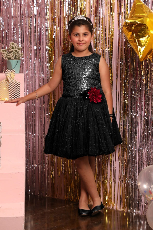 Shimmer Textured Sequins Frock | BIRTHDAY BASH | F2083