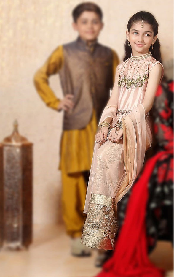 Embroidered Sharara Suit | GFC16 | 407 - SANA'S
