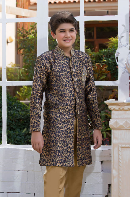 Embroidered Banarsi Sherwani Suit | WC1718 | B531