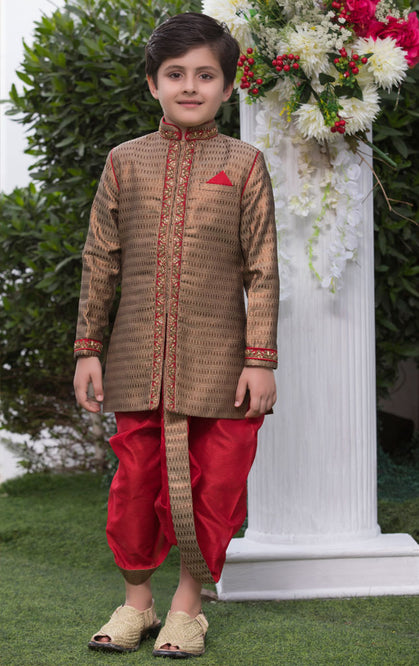 Banarsi Ethnic Dhoti Sherwani Suit | SS18 | B542 - SANA'S