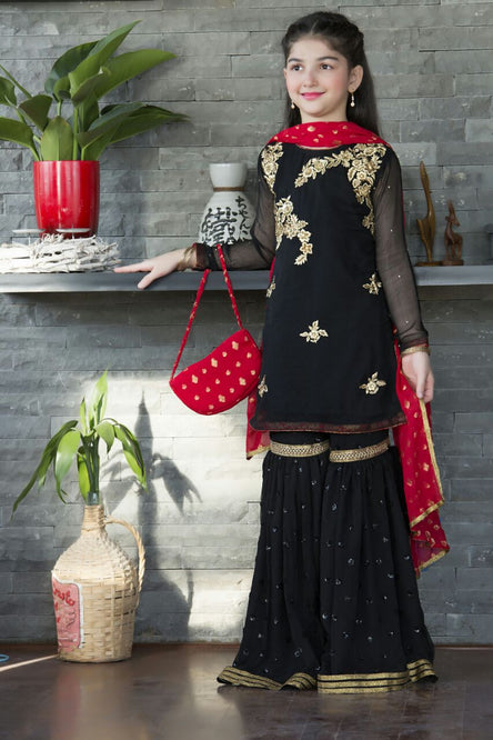 Embroidered Ethnic Gharara Suit | GFC16 | G627 - SANA'S