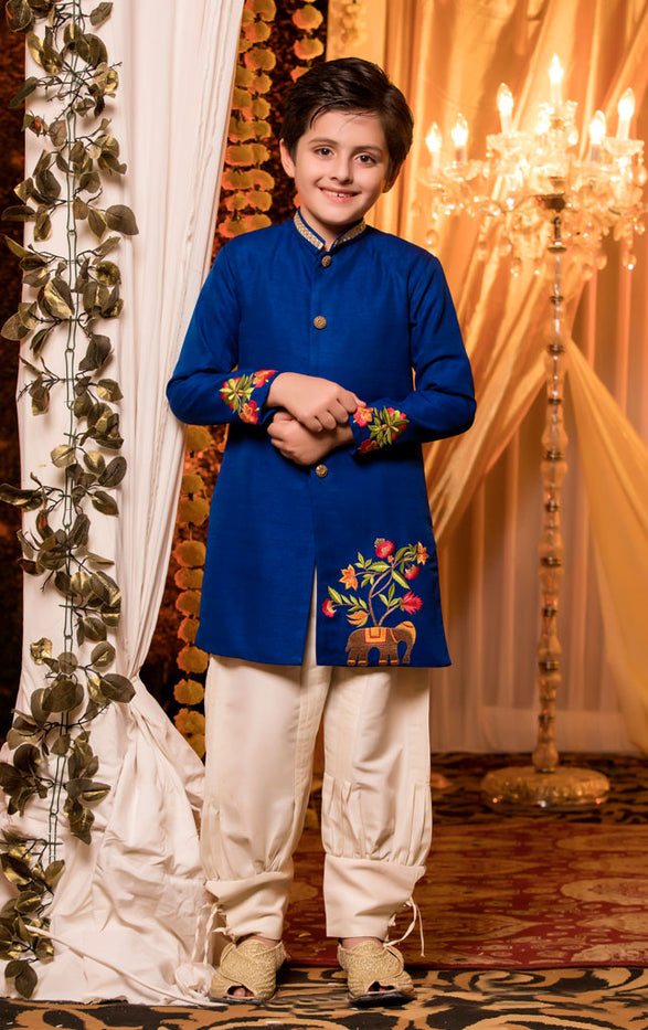 Dapper and Traditional Kids Sherwani Suit Set for Boys