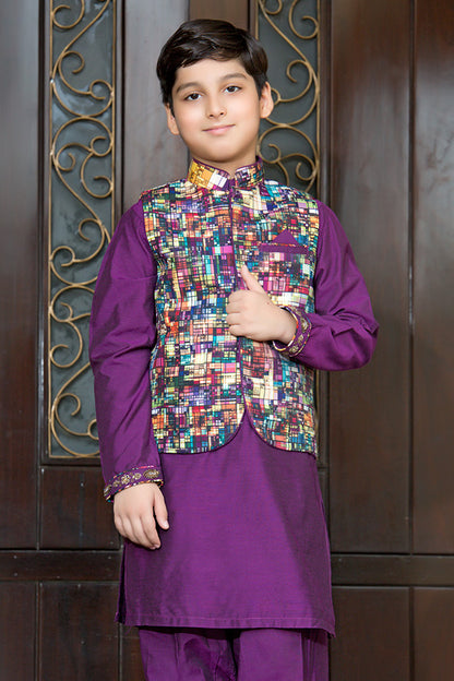 Printed Waist Coat Suit | BFC16 | B523 - SANA'S