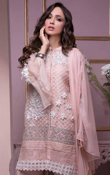 Self Embroidered Organza 3pc Suit | SHAHIZAIB Vol 2 | S746