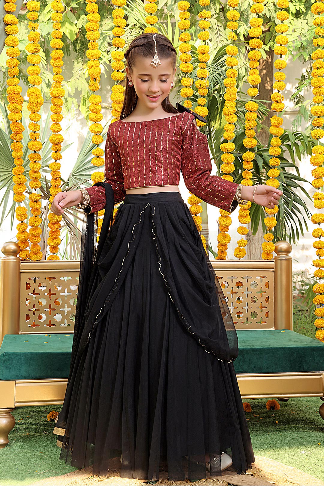 Metallic Jersey Jasmine Style Lehenga Choli | ZEENAT | L3134