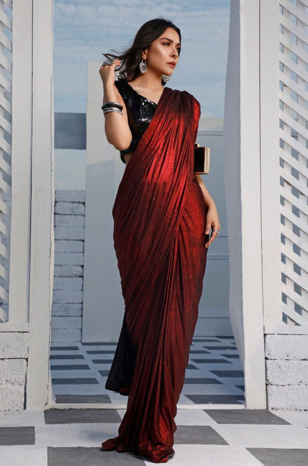 Sequins Moonlight Luxury Saree | SHEHNAI | SR20204